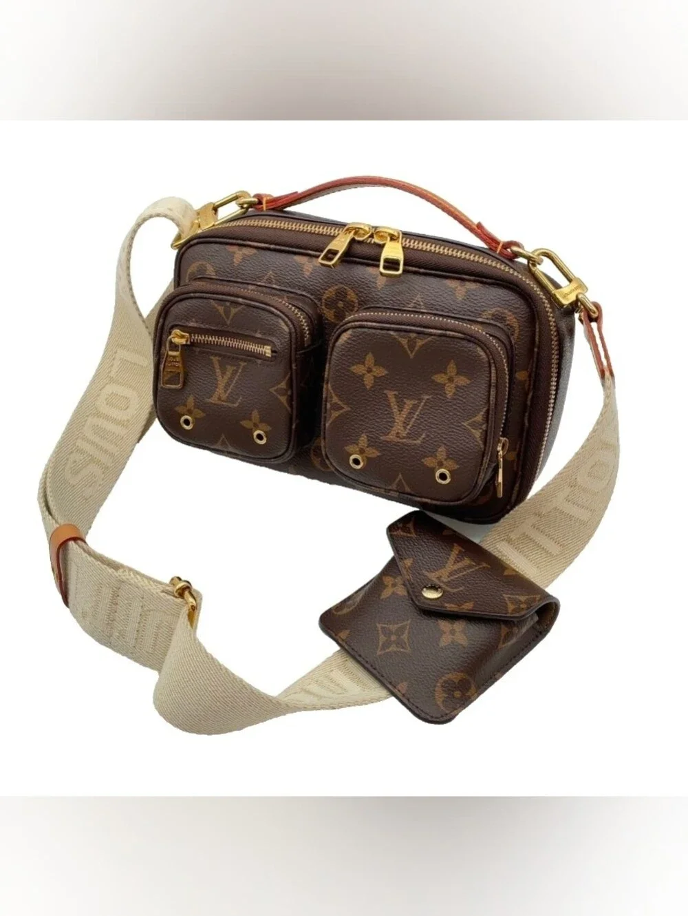 Louis vuitton Monogram Utility Crossbody M80446 W/Box/Dustbag/Strap/Coin pouch